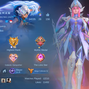 RARE HYPER FIGHTER MAGE MM ACC || 2 LEG 15 GRAND 19 EXQUISITE || EX  56 STAR || MEGA COL 4 || BEST DEAL - Image 6