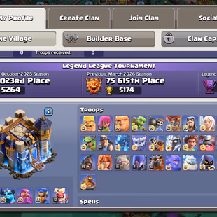 Th18 Almost Max | [5-Hero Max-12] | [Blacksmith-13 Epic Full Max] | Profile Strong | XP-268  |NC-Yes | BEST-DEAL  - Image 3