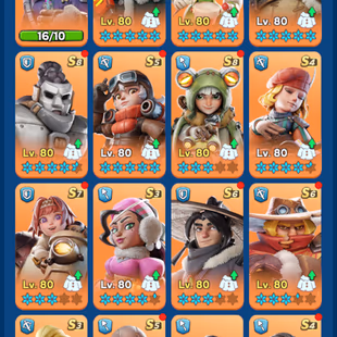 WOS195 | State 1210 - VIP 8 - 359M Power  - T10 Troop - Furnace 7 - 4 Heros Max  - 23 SSR Heroes  - 5 Red Gears - 49 SSR - Image 1