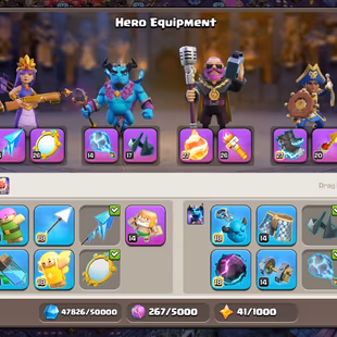 🔥[6118 GEMS]🔥TH 18 6 HERO MAX || BK 105 AQ 105 GW 95 GW 80 RC 55 DD 25 || EB 27 FB 27 GG 26 SB 26 FA 26 MM 26 HT 26 RS - Image 6