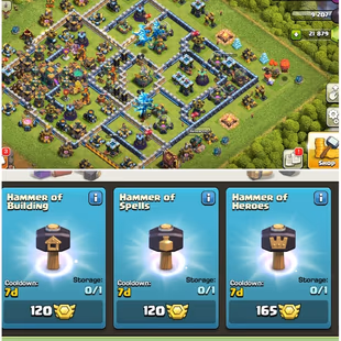 🔥21900 Gems🔥[Instant Mail Change Protection Reset Possible]||Th14 Loaded Items||Heros 66 71 47 50 19|1134 Cwl Medals - Image 2