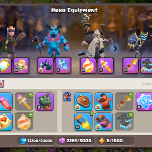 💫[ ALL 16 EPIC - TH-18 CLOSE MAX ]💫5 HEROS - WALLS - PETS [MAX] | TROOPS MOSTLT [MAX] | SB-DC-EB [MAX] - 16X EPIC - Image 6