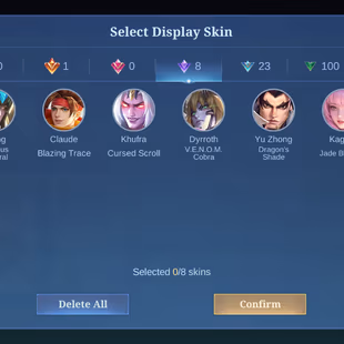MLBB | apryyn | LV 40 | AOT MARTIS + M5 BASIC YU ZHONG | 8 EPIC SKINS | 104 HEROES | 138 SKINS | MAX EMBLEM - Image 6