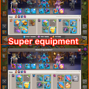 🎯HIGH VALUE) HING 17 EQUIPMENTS👹 LOADED FULLY MAXED TH12  ONLY 30 WALLS LEFT HEROES MAXED BH7  4 HEORES SKINS INSTANTL - Image 5