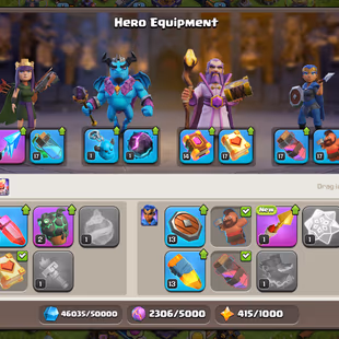 🌲[ PREMIUM TH-16 ]🌲5500 GEMS || HEROS: 85-95-70-71-41 [CLOSE MAX] || GG [26] - SB [23] || NICE DEF - TROOPS - Image 6