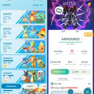 RARE 💎3036 SHINIES 💎 121x SHINY LEG[] ARMOURED MEWTWO [] SHINY HAT SNORLAX [] 741 HUNDOS [] 228 SHUNDO [] LEVEL 70 - Image 5