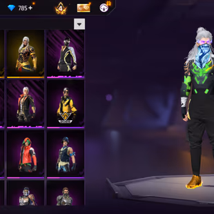 X257|Lvl 53|28 CHARACTER|19 BUNDLE SET|82 COSTUME|24 VEHICLE|112 WEAPON(2 EVO+17 MYTHIC)|BLUE DRACO AK47 LVL 4|GALAXY HO - Image 5