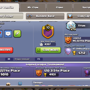 💙 RAREST TH-18 MAX PROFILE 💙5X HEROES MAX MAXED | NEW HERO 13 | 10X EPIC MAX 11TH-26 | HIGH XP 286 | ALL TROOPS MAXED  - Image 3