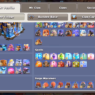 🔥LEGEND LEAGUE🔥TH 18 MAX || 30/38X MAX EQUIPMENT || BK 105 AQ 105 MP 95 GW 80 RC 55 || 2377 CWL MEDAL || 259 XP - Image 5