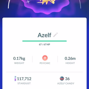 0P BEST STARTER LEVEL 23 2x SHINY LEGENDARY SHINY AZELF 51x LEGENDARY 2x SHINY 112x RARE CANDY - Image 5