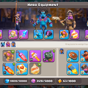 🔥TH 18 ALMOST MAX🔥XP 264-WALLS MAX-6 EPIC EQUIPMENT MAX-HERO 105-105-95-80-55-NC YES-DEFENSE NEAR MAX-BEST DEAL - Image 7