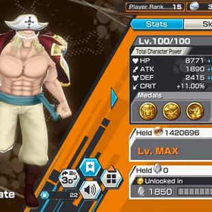 [3950][IOS+ANDROID] 5 EX - Whitebeard + Roger + Shanks + Kuzan + Light Luffy, Support 127, Good Medal - Image 4