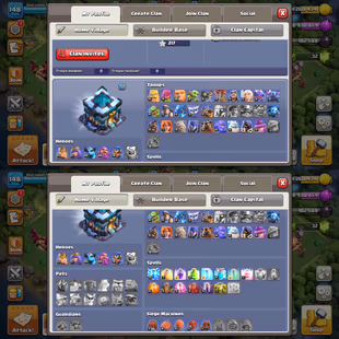 TH-13 NEAR MAX! XP-148! 3X EPIC EQUIPMENTS! HEROES:-63-67-45-44-19! NICE TROOPS! FAST DELIVERY  - Image 3