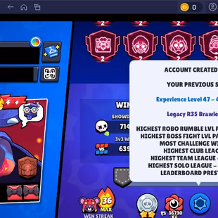 354 SKINS | 60.600 TROPHIES | 101 BRAWLERS | 34 HYPERCHARGE | 51 MAX | 45 PRESTIGE | 11 BUFFIES - Image 7
