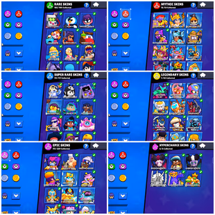  82.4K TROPHY | 44 MAX [ 36 HYPERCHARGED ]  361 RARE SKINS | 100/100 BR | 51 TITLES | 38 MAX RANK BRAWLERS  - Image 8