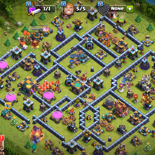 TH14 SAME MAX--  XP208-- HERO 72-72-50-52-20--WALP DEFENSE PROFILEAX TYPE-1980 WAR STAR-- NC 1000-FULL ACCESS - Image 1