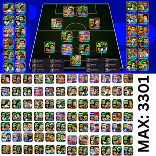 🔥3301 COLLECTIVE STRENGTH🔥 55 PAID BOOSTERS[] MESSI 108 CR7 107 ETO 106 RUMMI 105 BEST 109 PLATINI 105 SUAREZ 106 - Image 1