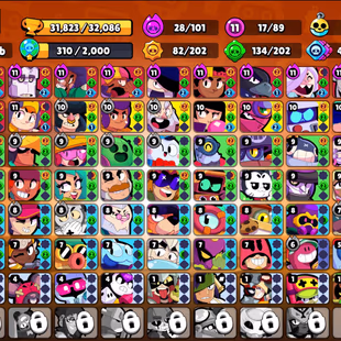 180 SKINS | 31.800 TROPHIES | 89 BRAWLERS | 11 HYPERCHARGE | 17 MAX | 0 PRESTIGE | 2 BUFFIES - Image 4