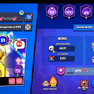 77K Trophies🏆 | Legend 1 | 89 Brawler | 25 Maxed🌟 | 47 Hayper | 300 Skins | The More... - Image 3