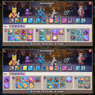 🔥10500 GEMS-2100 MEDALS🔥TH-16 NEAR MAX! XP-205! 3X EPIC EQUIPMENTS MAX! HEROES:-95-95-63-68-39-7! NICE PETS! BEST DEAL - Image 5