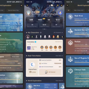 All Platform - EU - AR60 - 66 Character 21 5'Star - 10 Weapon 5'Star - Skrik - Nefer - Lauma - Xilonen C1 - Mavuika - Co - Image 2