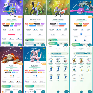 32x SHINY LEGENDARY 💎 PvP COMBAT SHINY CROWNED ZACIAN 💎 FUSED KYUREM [] SHINY PALKIA [] 240 LEGENDARY [] 312 SHINY - Image 4