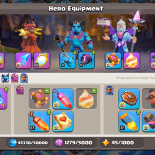 35.6K GEMS [ LEAGUE SET-1 ] TH18 ALMOST MAX!! 276-XP SPAM OBSTACLES!! W.S- 5000!! GG/27 SB/27 FA/27 MM/27 FB/27 RS/27 - Image 8