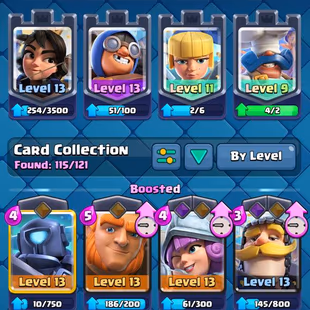 ARENA 17 [] TROPHY:6158 [] EMOTES:30 [] XP:40 [] CARDS:115 - Image 7