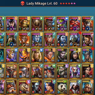 All platfrom: LV68 - 4.35M - 3 Mythic (Mikage - Stonethorn - bloodcrest) - 19 Champions LV 60 -  52 Legend - 5 Void - Image 4