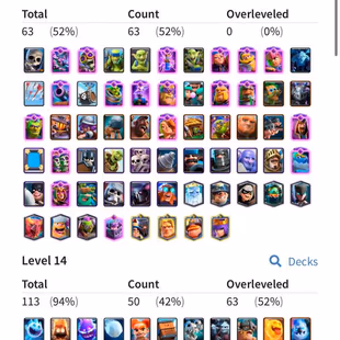 70 XP 115 🔥 63 Elite Cards 💎20 Evolution | 142 Emotes | 12 Tower Skins | Instant Delivery - Image 2