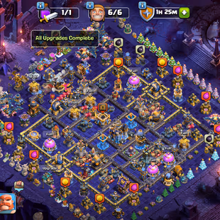 TH 18 FULLY MAX-NOTHING LEFT-XP 263-[ 9 EPIC EQUIPMENT MAX-ALL HERO MAX-COSMIC SCENERY-NC YES-WAR STARS 4484-BEST DEAL - Image 2