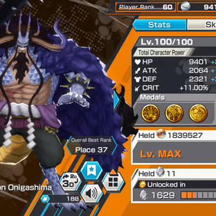  Party Power 53K  | Rank 60 - 313 Chars  - Great Medal - 3116 Win - Image 3