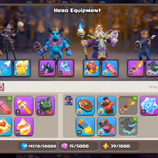 🔥2x Sceneries🔥 || Th18 || All 15 Epic Equipment || Heroes 82-93-53-56-38 || Defense Almost Max || Nc Available ||Cheap - Image 5