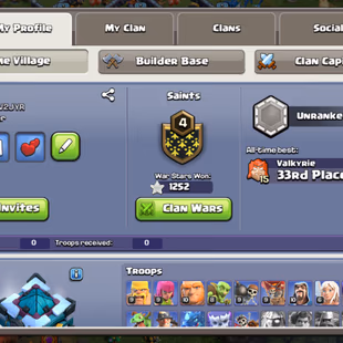 Th13 full max with 41 lvl clash royale attachment || 11 epic equipment || Gems 3600 || cwl medel 1118 || name change 500 - Image 7