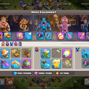 🔥SEMI MAX - CHEAP - TH:15 - Lvl:226 🔥- BK:81 - AQ:76 - PC:55 - GW:55 - RC:34 - BEST SELECT - Image 6