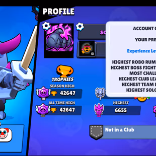 217 SKINS | 42.600 TROPHY | 95 BRAWLERS | 15 HYPERCHARGED | 18 MAXED BRAWLERS | 3 BUFFIES | LOADED RICO | CUPID PIPER |  - Image 6