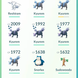 LEVEL 50 [] 3x SHINY LEGENDARY KYUREM TRADABLE [] LEGENDARY RESHIRAM [] 2 MILLION STARDUST [] RENAMABLE - Image 4