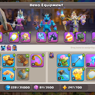 🔥[8'700 GEMS-1X PAID SCENERY]🔥PREMIUM TH-15 | [13EPIC-S.BALL-F.BALL-.E.BOOT] | HERO-65-66-42-29-10 | 8X SKINS! NC FREE - Image 6