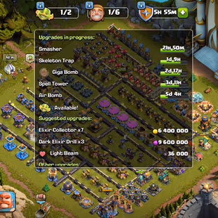 [EE65] 🌟6 HERO MAX🔥 LEGENDARY SCENERY [TH18 MAX] PROFILE/DEF/WALLS ALMOST MAX || 8 EPIC MAX ||INGAME ALL ITEM DISCOUNT - Image 7