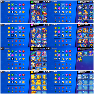  101/101 BR | 200 GEMS | 62.4K TROPHY | 39 MAX [ 29 HYPERCHARGED ] | 285 RARE SKINS | 37 MAX RANK BRAWLERS  - Image 6