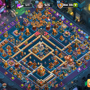 Th16 Almost Max [4500-War Star]-[Cyber Secnry] | Hero-95-95-70-45 | Equipment-15-Epic Almost Max | XP-241| Defence Wall  - Image 2