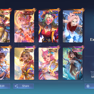 PL622|Lvl 77|EXALTED V|267 SKIN|ALL EMBLEM MAX|LESLEY LEGEND|3 COLLECTOR(FLORYN,ANGELA)|ANGELA KISHIN|PHARSA NEOBEAST|SA - Image 1