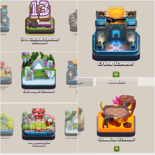 Rearrest Th6 Max -- Xp 230 -- 1964  War star -- Legend Badge -- 5 Scenery-- Dragon Snow globe Cyber hologram and too m - Image 5