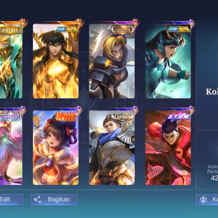 RC206|LV 43|HERO 76|SKIN 166|RENOWNED V|ALL EMBLEM MAX|KARINA KOF|GRANGER PRIME|CHOU LIBRA SHIRYU|NATALIA COLLECTOR|CHOU - Image 1