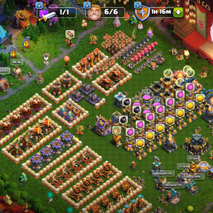 🔥1660 MEDALS🔥MAXED TH-16 NEW TO TH-17! XP-261! 6X EPIC EQUIPMENTS! HEROES:-95-95-75-70-45! MAX PETS! FAST DELIVERY - Image 1