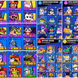 BS: 95569 💎 99 BRAWLERS 💎 81 HYPERCHARGES | 8 MAX | 463 SKINS | 1457 PINS | QUICK DELIVERY - Image 5