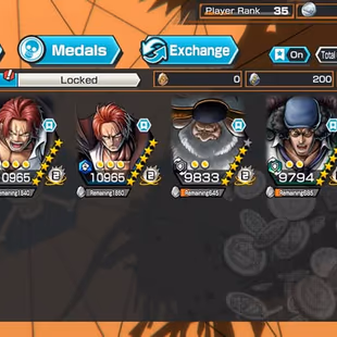 [4160][IOS+ANDROID] 7 EX - Garp + Saturn + Shanks + Kuzan + Roger + Yamato , Support 142 , Good Medal - Image 2