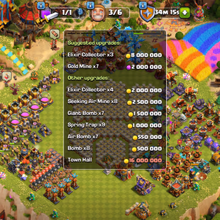 TH 16 MAX | 🌟HEROES 95-95-80-70-45| 🌟FREE NAME CHANGE| MAX FB RS | GG MM AF LEVEL 20 - Image 4