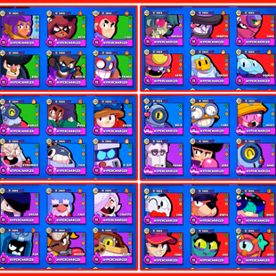 [ RARE LAGACY R35 PIN + MASTER LEGUE HIT ] | PREMIUM 90K+ TROPHIES [ SOLAR FAME ] | 60 MAXED BRAWLERS [ 47 HYPERCHARGE - Image 3