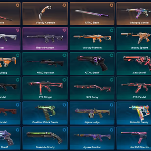 VALORANT | Glitchpop Vandal + 3 Knifes | 55 skins | 159 LVL | Full access | Warranty | Gift - Image 2